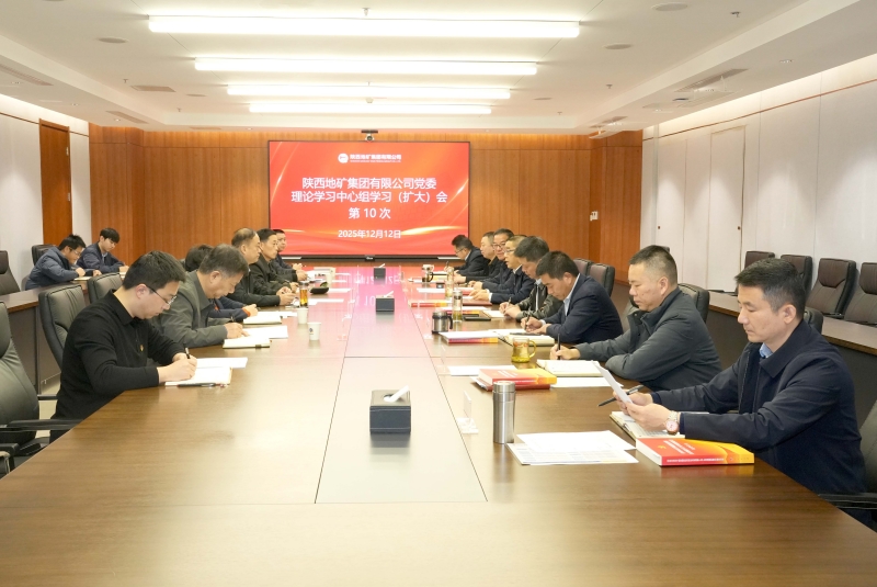 陕西地矿集团党委理论学习中心组召开第10次学习研讨会
